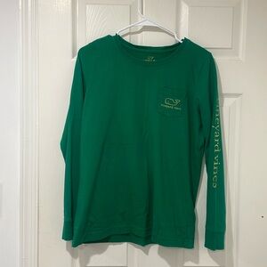 Green vineyard vines long sleeve shirt